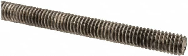 MSC 220979 Threaded Rod: 5/16-18, 3' Long, Stainless Steel, Grade 316