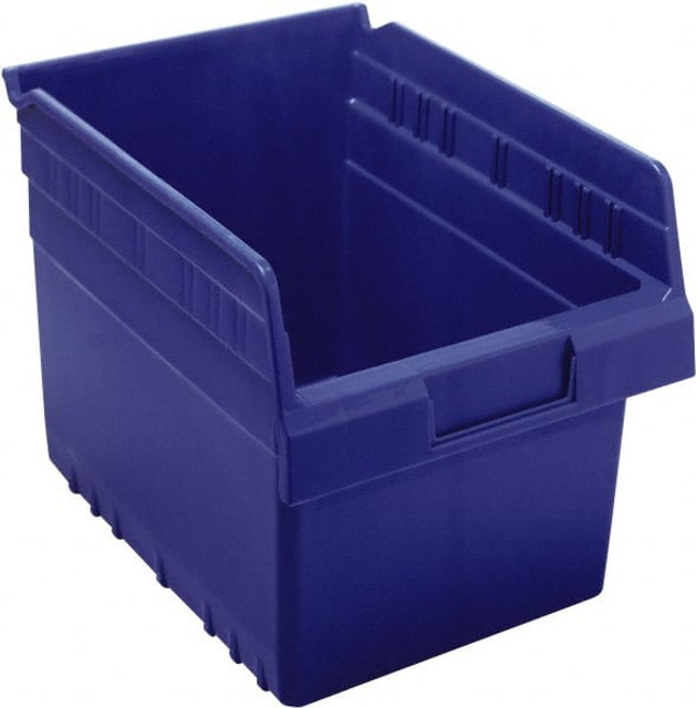 Quantum Storage QSB807BL Plastic Hopper Shelf Bin: Blue