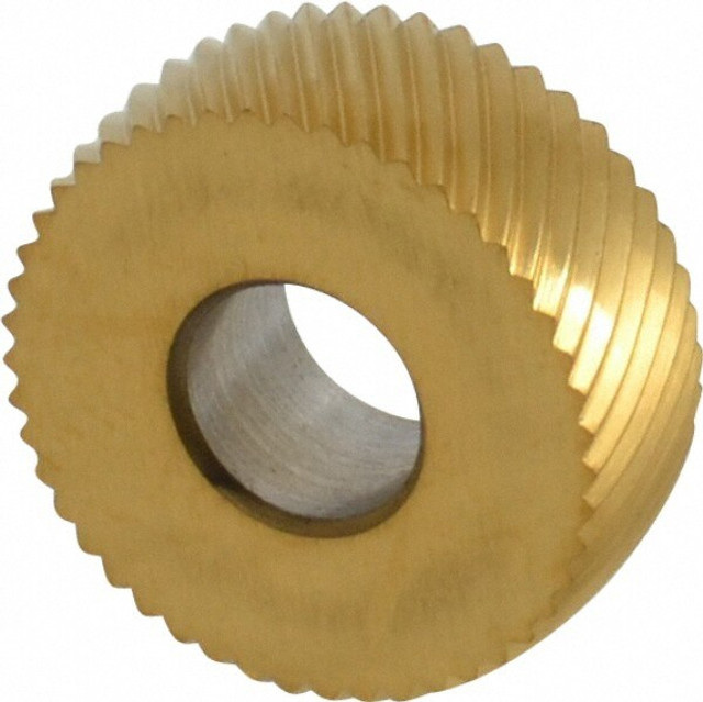 MSC EPLV235 Convex Knurl Wheel: 1/2" Dia, 90 ° Tooth Angle, 35 TPI, Diagonal, Cobalt