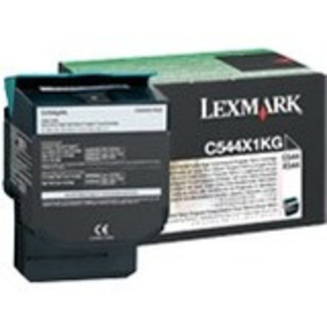 LEXMARK INTERNATIONAL, INC. C544X4KG Lexmark C544X4KG Black High Yield Toner Cartridge