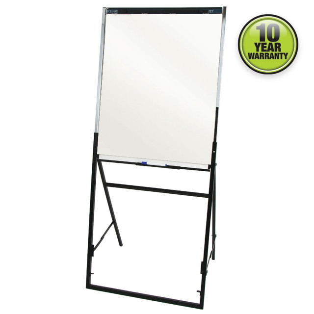 ACCO BRANDS USA, LLC Quartet QRT351900  Futura Non-Magnetic Dry-Erase Whiteboard/Flipchart Easel, 26in x 35in, Steel Frame With Black Finish