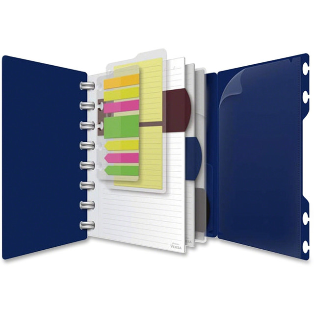 TOPS BRANDS TOPS 25-635  Versa Crossover Spiral Notebook, 6in x 9in, Ruled, 60 Sheet, Navy