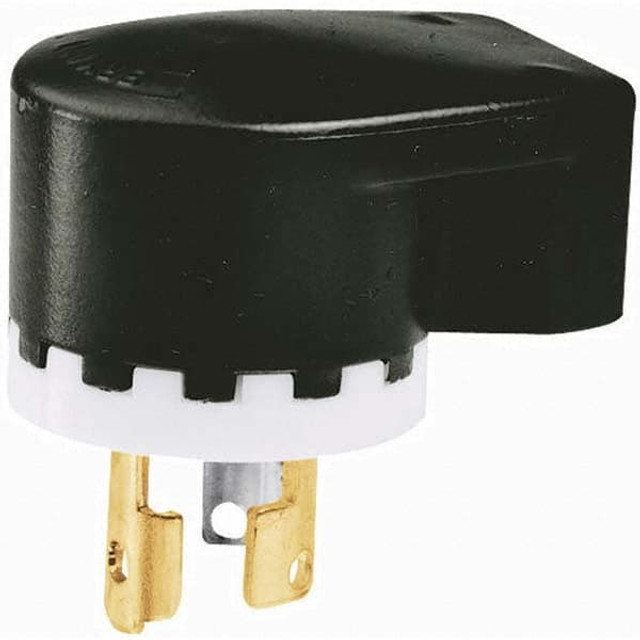 Bryant Electric 4722N Locking Inlet: Plug, Industrial, L5-15P, 125V, Black & White