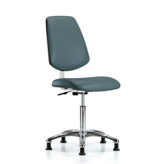 Blue Ridge Ergonomics MSC40406 Task Chair: Vinyl, Colonial Blue