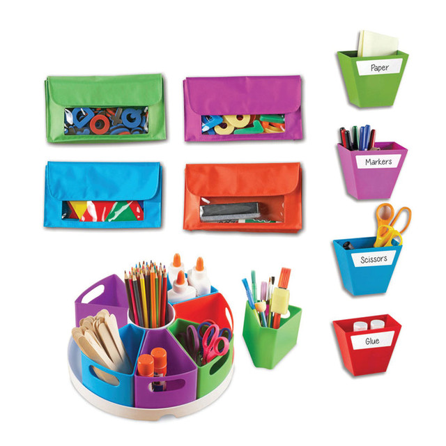 LEARNING RESOURCES, INC. Learning Resources LER3808  Create-a-Space Classroom Organization 18-Piece Bundle