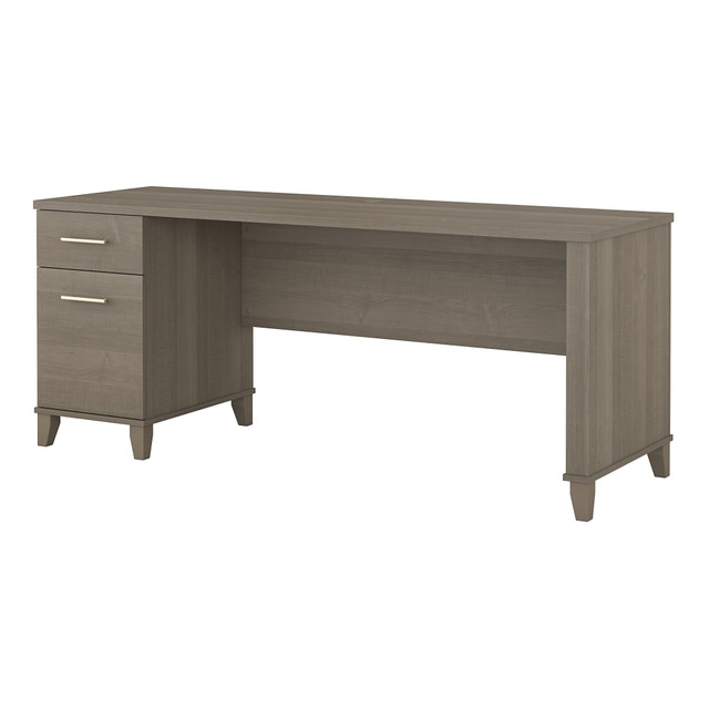 BUSH INDUSTRIES INC. WC81672 Bush Furniture Somerset Office 72inW Computer Desk With Drawers, Ash Gray, Standard Delivery BUSH INDUSTRIES INC. WC81672 Bush Furniture Somerset Office 72inW Computer Desk With Drawers, Ash Gray, Standard Delivery
