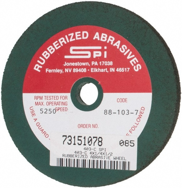 MSC 403-C Surface Grinding Wheel: 4" Dia, 1/4" Thick, 1/2" Hole, 46 Grit