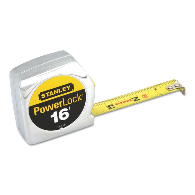 BLACK & DECKER/INDUS. CONST. 680-33-116 Stanley Tools Powerlock Tape Measure, Standard, 16ft x 3/4in Blade