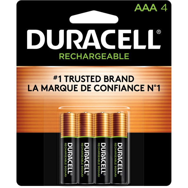 Duracell Inc. Duracell NLAAA4BCDCT Duracell AAA Rechargeable Battery 4-Packs