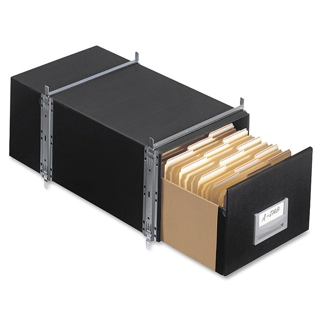 FELLOWES INC. 343765 Bankers Box Staxonsteel Maximum Space-Saving Storage Drawers, x 11.13inH x 17inW x 25 1/2inD, Black, Case Of 6