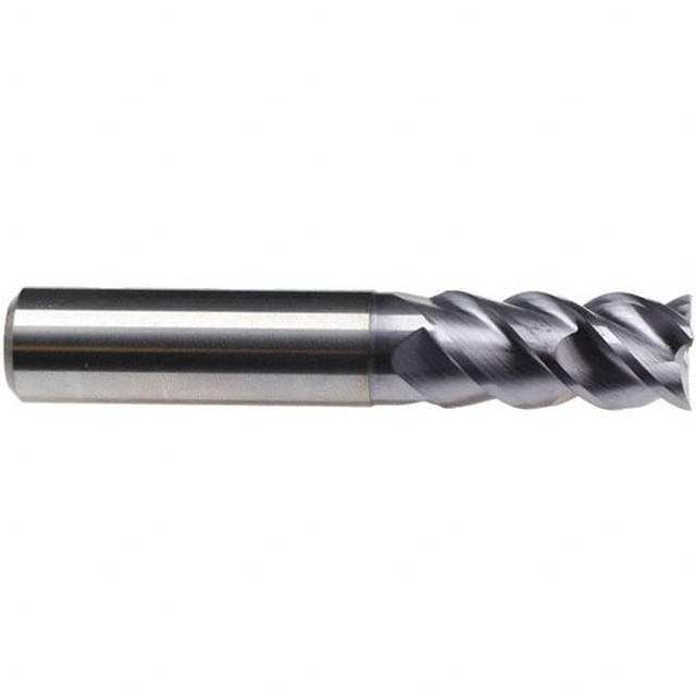 Emuge 1926A.020 20mm Diam 4-Flute 50° Solid Carbide 0.22mm Chamfer Length Square Roughing & Finishing End Mill
