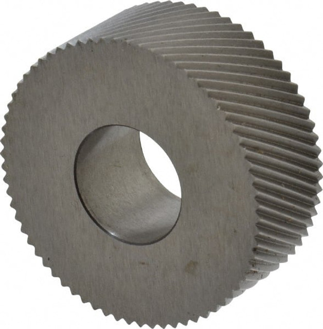 MSC PHR-220 Standard Knurl Wheel: 1-1/4" Dia, 90 ° Tooth Angle, 20 TPI, Diagonal, High Speed Steel