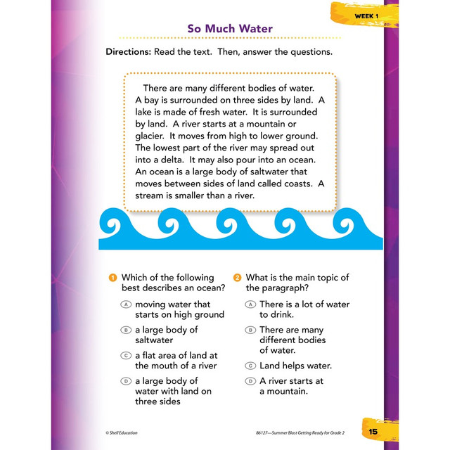Shell Education 86127 Shell Education Summer Blast Spanish Workbook Printed Book Shell Education 86127 Shell Education Summer Blast Spanish Workbook Printed Book