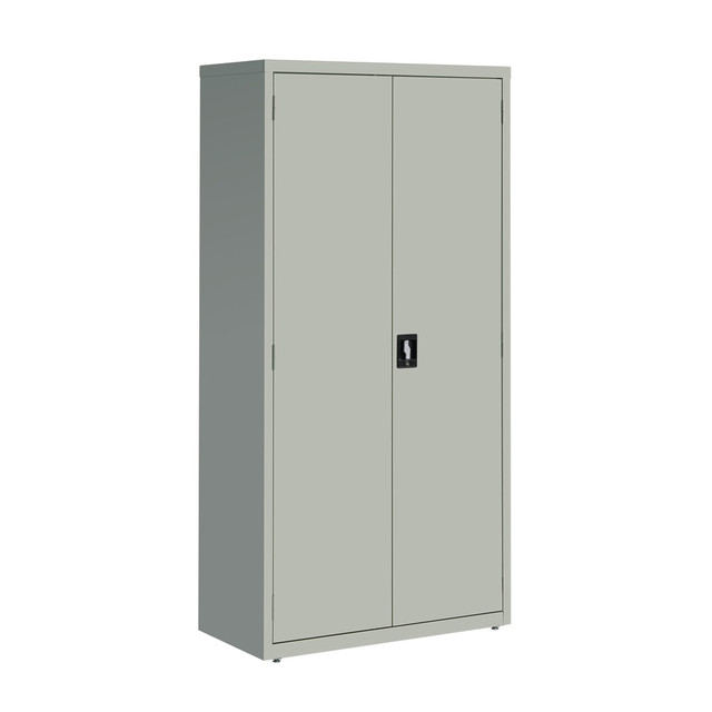 LORELL 41306  Fortress Series 18inD Steel Storage Cabinet, Fully Assembled, 5-Shelf, Light Gray