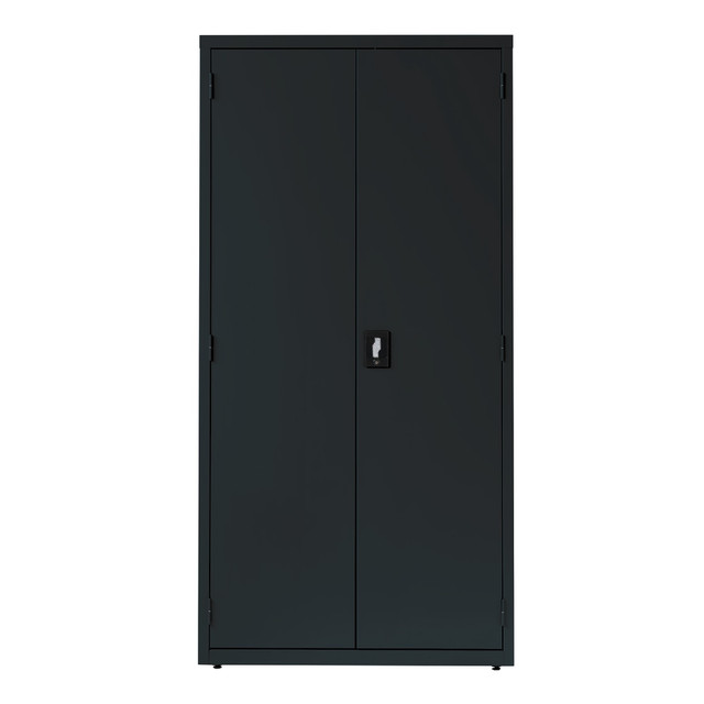 LORELL 41308  Fortress Series 18inD Steel Storage Cabinet, Fully Assembled, 5-Shelf, Black
