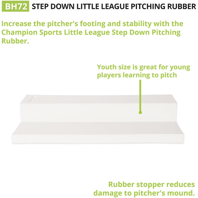 Champion Sports BH72 Champion Sports Youth Step Down Pitching Rubber