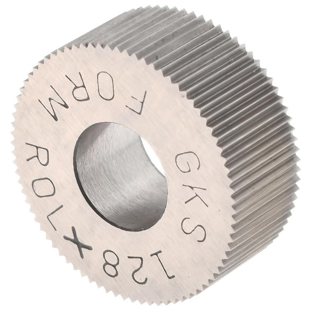 MSC GKSX128 Standard Knurl Wheel: 5/8" Dia, 80 ° Tooth Angle, Straight, Cobalt