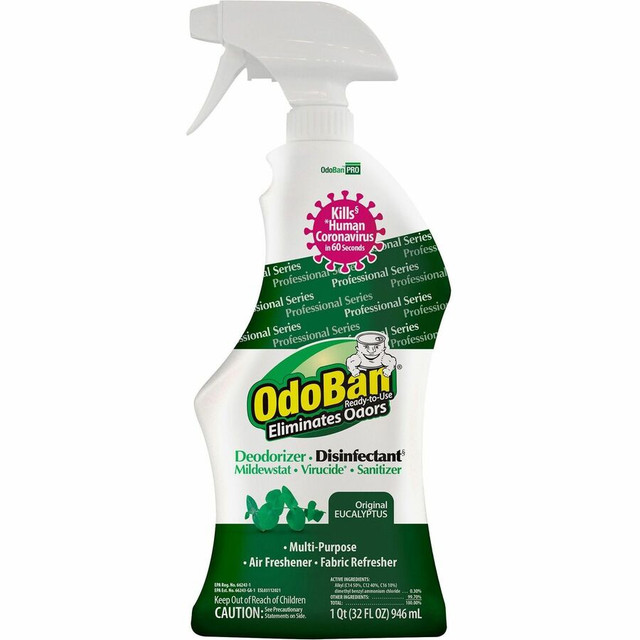 Clean Control Corporation OdoBan 910062Q12CT OdoBan Eucalyptus Deodorizer Disinfectant Spray