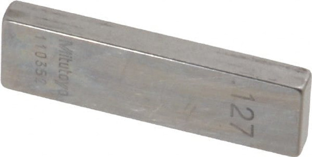 Mitutoyo 611167-541 Rectangle Steel Gage Block: 0.127", Grade AS-1