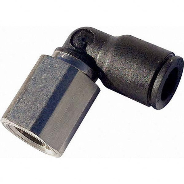 Legris 3009 62 14 Push-To-Connect Tube Fitting: Female Elbow, 1/4" Thread, 1/2" OD