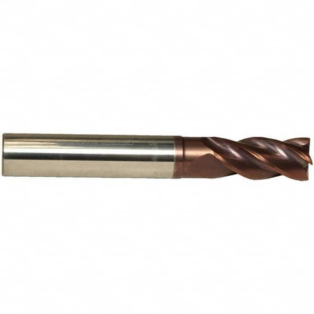 Emuge 1998A.0375 3/8" Diam 4-Flute 38° Solid Carbide 0.008" Chamfer Length Square Roughing & Finishing End Mill