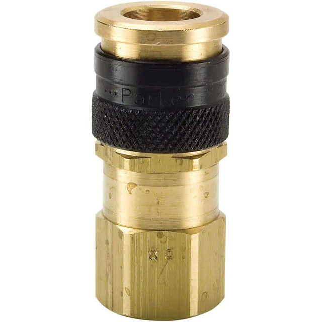 Parker 30KAIN21SPN Pneumatic Hose Coupling: 1/2-14" Thread, 3/8" Body Dia, Industrial Interchange