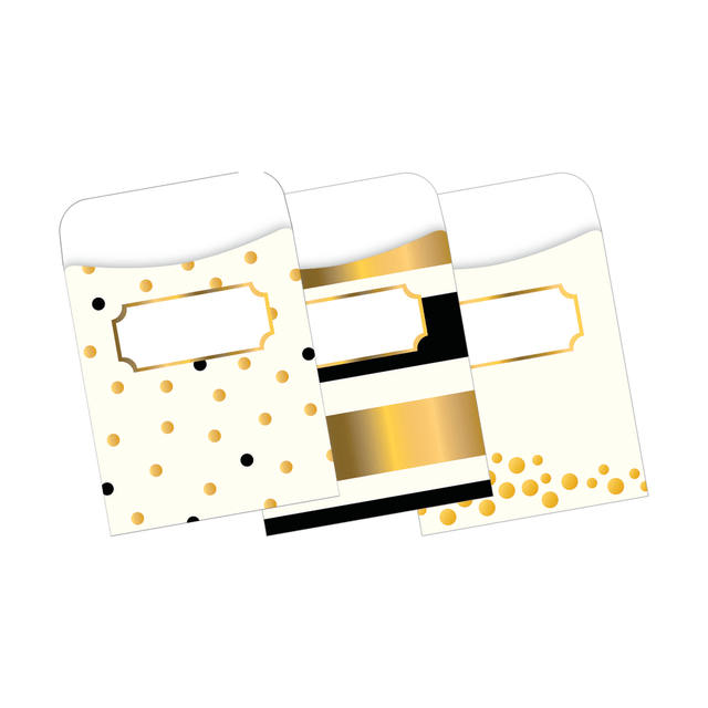 BARKER CREEK PUBLISHING, INC. LL1237 Barker Creek Peel & Stick Library Pockets, 3 1/2in x 5 1/8in, Gold, Pack Of 30 BARKER CREEK PUBLISHING, INC. LL1237 Barker Creek Peel & Stick Library Pockets, 3 1/2in x 5 1/8in, Gold, Pack Of 30
