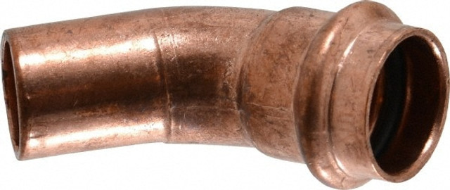 NIBCO 9046300PC Wrot Copper Pipe 45 ° Elbow: 3/4" Fitting, FTG x P, Press Fitting, Lead Free