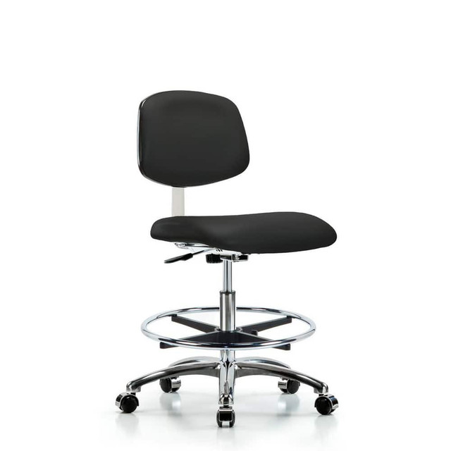 Blue Ridge Ergonomics MSC40300 Task Chair: Vinyl, Black