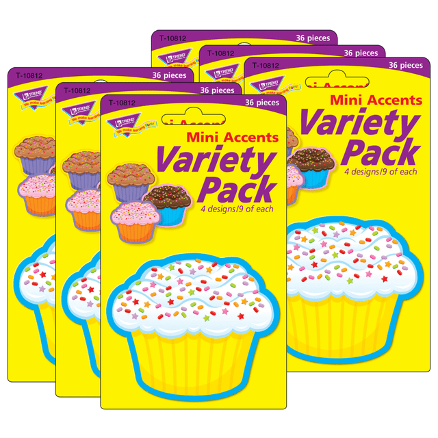 Bring on the fun and inspire smiley faces! Ideal for marking calendar days, sorting, patterning and graphing activities, labeling, accenting displays, creating game pieces and tags, plus inspiring craft projects.  Precut and ready to use.  Durable and reusable.  Add a special touch to party favors and treats.  Place on calendars to mark special days and events.  Ideal for grade PK and up.  Each pack includes 36 pieces in 4 designs. Sold as 6 packs for a total of 216 pieces.