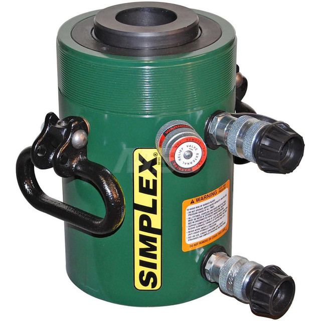 Enerpac RCD1006A Compact Hydraulic Cylinder: Base Mounting Hole Mount, 127 mm Bore Dia, 127 mm Rod Dia, 152 mm Stroke, Steel, 10,000 Max psi