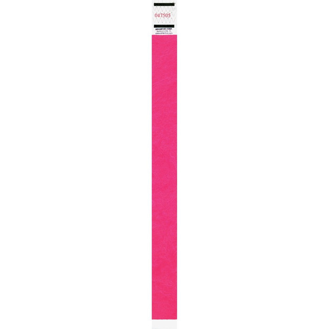 ADVANTUS CORP. 91121 Advantus Neon Tyvek Wristbands - Neon Pink - Tyvek - 500 / Pack ADVANTUS CORP. 91121 Advantus Neon Tyvek Wristbands - Neon Pink - Tyvek - 500 / Pack