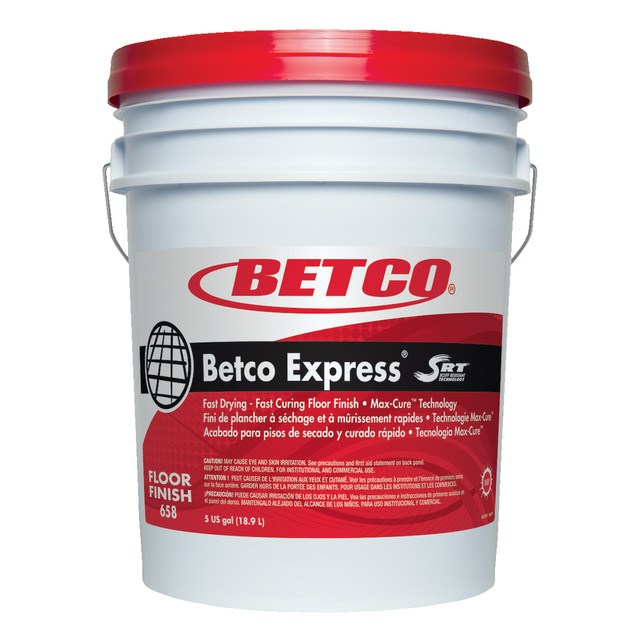 BETCO CORPORATION 6580500 Betco Express Floor Finish, 5 Gallon Container