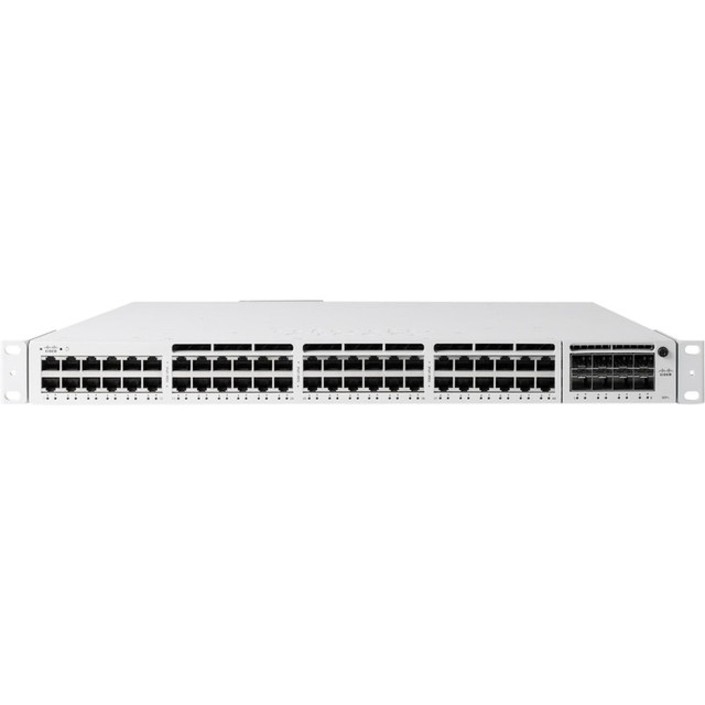 CISCO Meraki MS390-48UX2-HW  48-port 5Gbe UPOE Switch - 48 Ports - Manageable - 3 Layer Supported - Modular - 1100 W Power Consumption - Twisted Pair, Optical Fiber - 1U High - Rack-mountable - Lifetime Limited Warranty