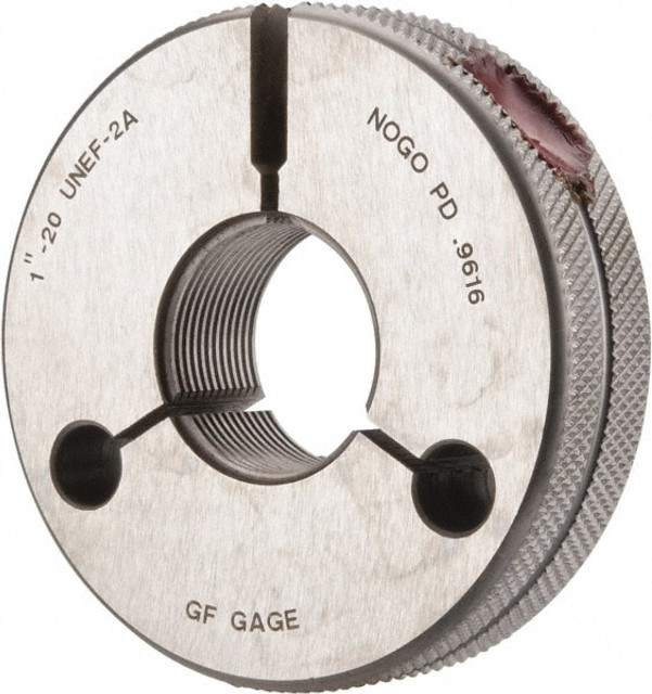 GF Gage R1000202ANK Threaded Ring Gage: 1-20 Thread, UNEF, Class 2A, No Go