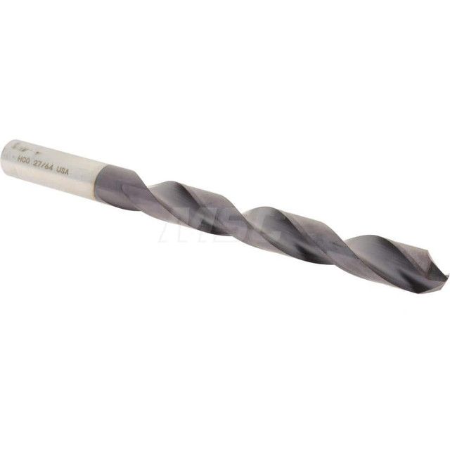 Hertel 4139788 Jobber Length Drill Bit: 27/64" Dia, 135 °, Cobalt