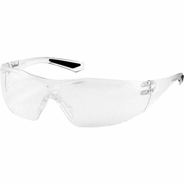 Bouton. 250-49-0020 Safety Glass: Anti-Fog & Scratch-Resistant, Polycarbonate, Clear Lenses, Frameless, UV Protection