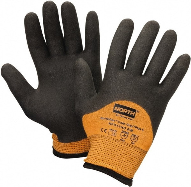 North NFD11HD/7S Cut-Resistant Gloves: Size S, ANSI Cut 4, Nitrile, Dyneema