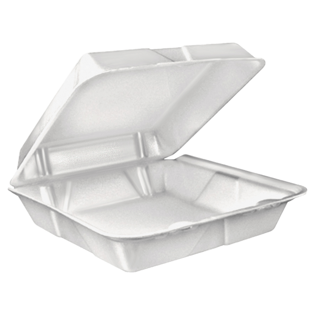 DART CONTAINER CORPORATION 90HT1R Dart Large Carryout Foam Trays, 1 Compartment, 9in x 9in, White, Pack Of 100 DART CONTAINER CORPORATION 90HT1R Dart Large Carryout Foam Trays, 1 Compartment, 9in x 9in, White, Pack Of 100