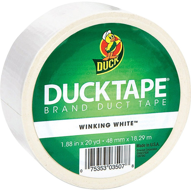 SHURTECH BRANDS, LLC 1265015RL Duck Brand Color Duct Tape, 1.88in x 20 Yd., White SHURTECH BRANDS, LLC 1265015RL Duck Brand Color Duct Tape, 1.88in x 20 Yd., White