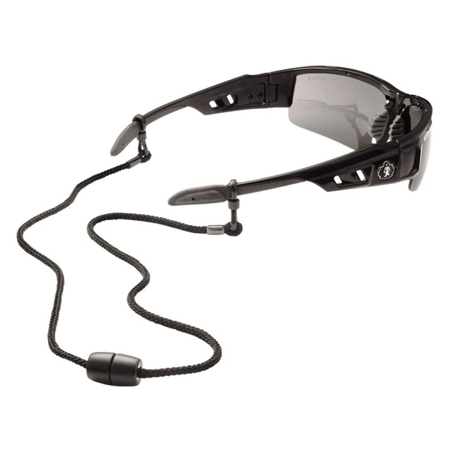 ERGODYNE CORPORATION 19342 Ergodyne Skullerz 3251 Breakaway Rope Eyewear Lanyards, Black, Pack Of 6 Lanyards ERGODYNE CORPORATION 19342 Ergodyne Skullerz 3251 Breakaway Rope Eyewear Lanyards, Black, Pack Of 6 Lanyards
