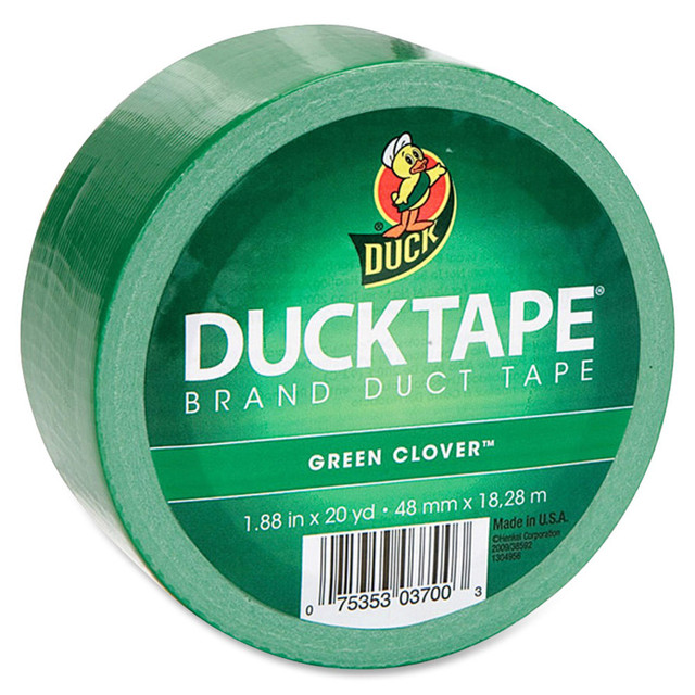 SHURTECH BRANDS, LLC 1304968RL Duck Brand Brand Color Duct Tape - 20 yd Length x 1.88in Width - Green - For Repairing, Color Coding, Packing, Crafting - 1 Roll