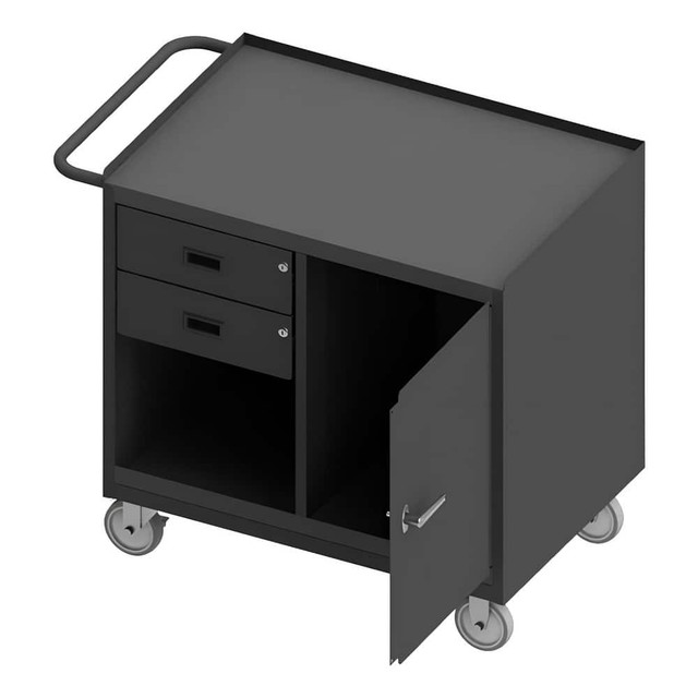 Durham 3118-95 Mobile Work Centers; Center Type: Mobile Bench Cabinet ; Load Capacity: 1200 ; Depth (Inch): 42-1/8 ; Height (Inch): 36-3/8 ; Number Of Bins: 0 ; Color: Gray