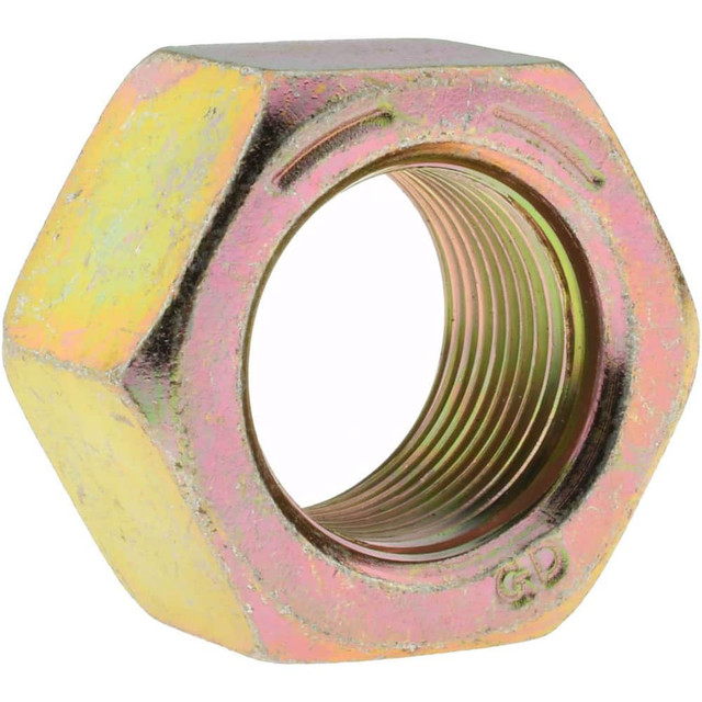 Value Collection MSC-67472720 Hex Nut: 1-14, SAE J995 Grade 8 Steel, Zinc Yellow Dichromate Finish