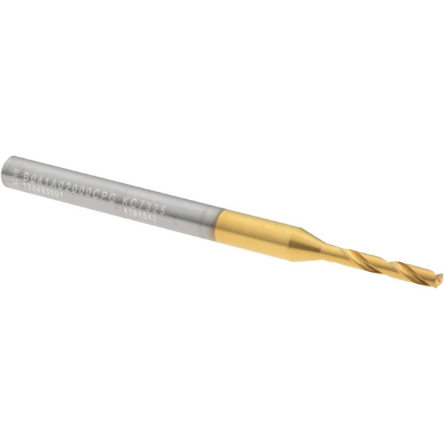 Kennametal 4151642 Screw Machine Length Drill Bit: 2.00 mm Dia, 140 deg Point, Solid Carbide