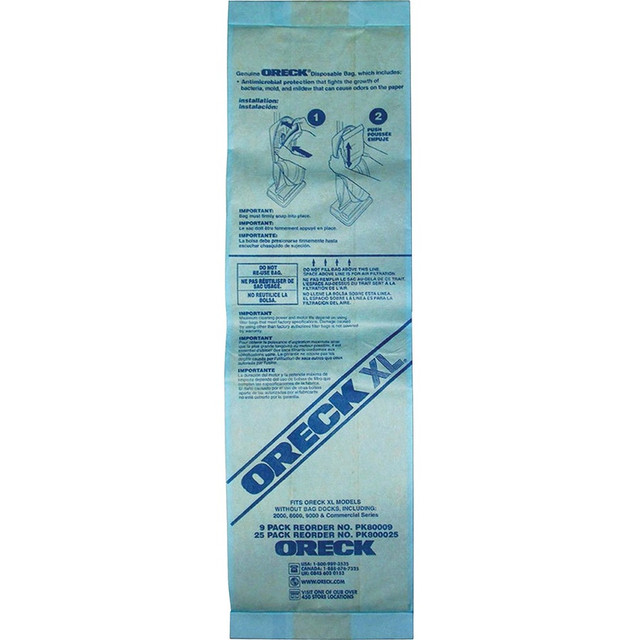 Oreck Commercial Oreck PK800025CT Oreck XL Upright Single-wall Filtration Bags Oreck Commercial Oreck PK800025CT Oreck XL Upright Single-wall Filtration Bags