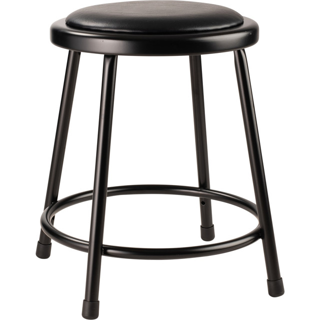 NATIONAL PUBLIC SEATING CORP 6418-10 National Public Seating 6400 Series: Vinyl Task Stool 18inH, Black Seat/Black Frame NATIONAL PUBLIC SEATING CORP 6418-10 National Public Seating 6400 Series: Vinyl Task Stool 18inH, Black Seat/Black Frame