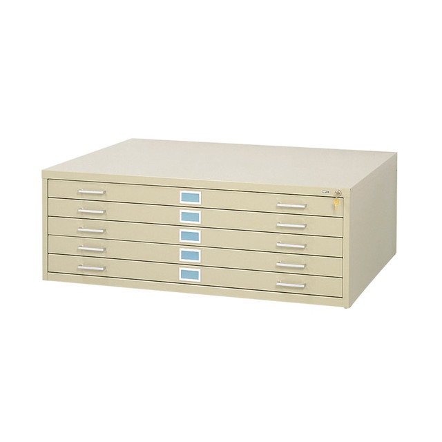 SAFCO PRODUCTS CO 4996TSR Safco 35 3/8inD Vertical 5-Drawer Vertical File Cabinet 3/8inD, Tropic Sand