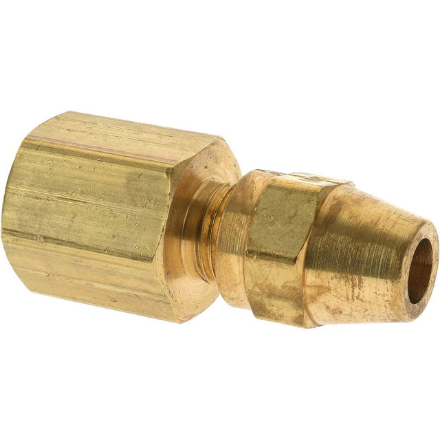 Parker 66AB-4-4 Compression Tube Connector: 1/4-18" Thread, Compression x FNPT