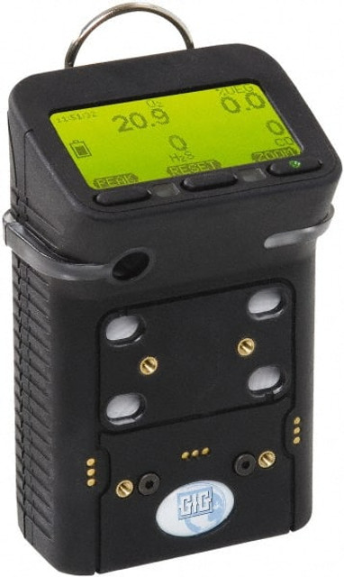 GfG G450-11210 Multi-Gas Detector: Hydrogen Sulfide, LEL, Methane & Oxygen, Audible, Vibration & Visual Signal, LCD